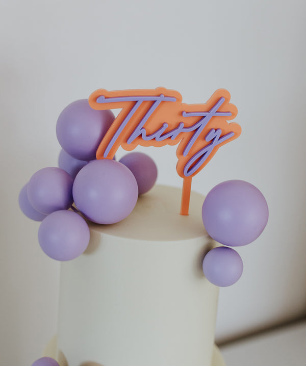 Double Layer 3D Cake Topper