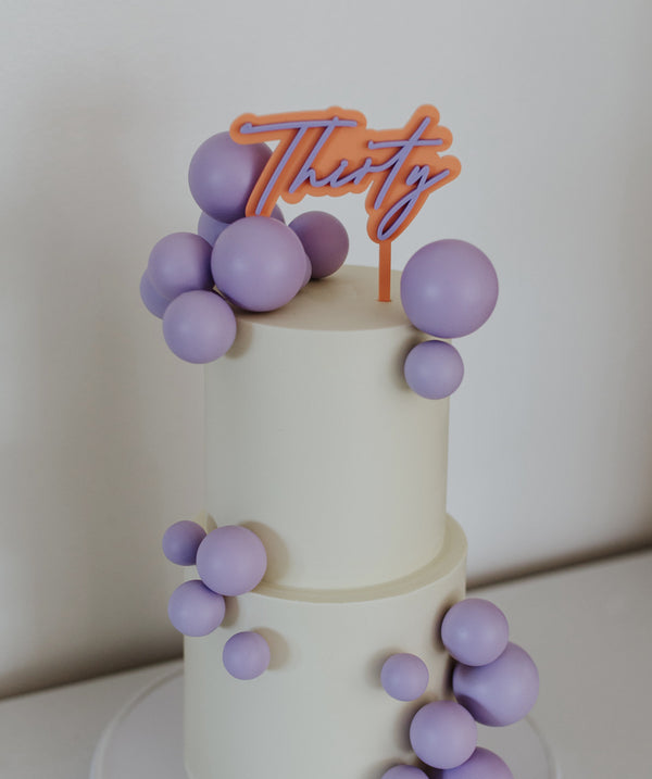 Double Layer 3D Cake Topper